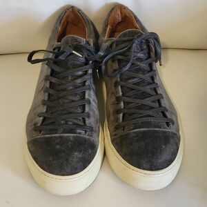 John Varvatos Reed 315 Low                      Gray Suede Sneakers
